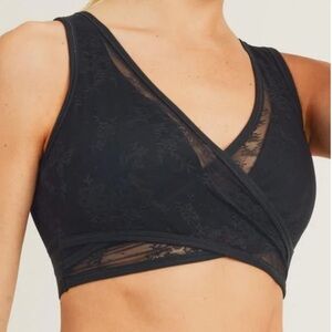 Salty Savage lace crossover sports bra size small